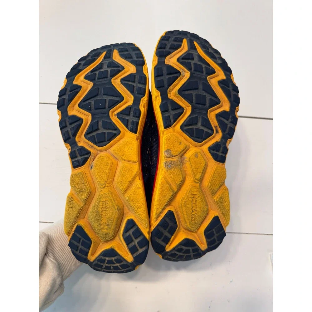 Hoka One One Challenger ATR 6 Mens 12.5 Trail Running Shoes Navy Orange 1106510